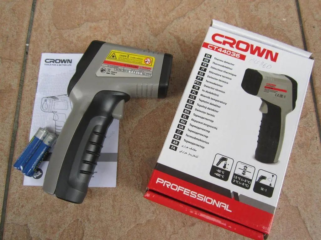 ФОТО КАРТИНКИ ЗОБРАЖЕННЯ Промисловий інфрачервоний термодетектор (пірометр) CROWN CT44037 : -50 до 600 °C будівельний безконтактний градусник РОЗДРІБ ОПТ ГУРТ ГУРТОМ ОПТОМ! З ЄВРОПИ! ЯКІСТЬ! Купити Львів Характеристики Ціна Оплата Доставка "БОГОДАР" ІНТЕРНЕТ-МАГАЗИН Огляд Рейтинг Порівняння Як вибрати Якісний