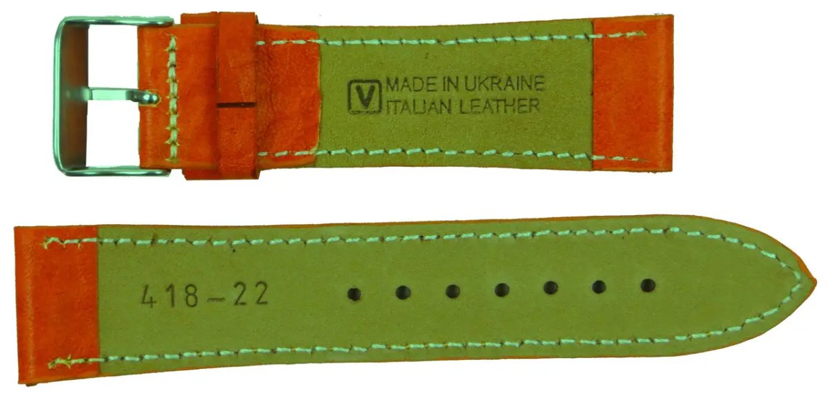 ФОТО КАРТИНКИ ЗОБРАЖЕННЯ Шкіряний ремінець для годинника MYKHAIL IKHTYAR Ш22 мм помаранчевий S418-22S orange РОЗДРІБ ОПТ ГУРТ ГУРТОМ ОПТОМ! З ЄВРОПИ! ЯКІСТЬ! Купити Львів Характеристики Ціна Оплата Доставка "БОГОДАР" ІНТЕРНЕТ-МАГАЗИН Огляд Рейтинг Порівняння Як вибрати Якісний