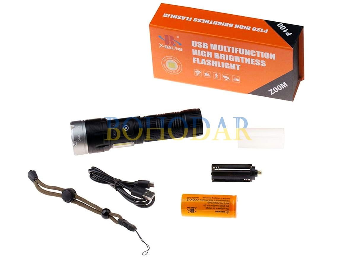 ФОТО КАРТИНКИ ЗОБРАЖЕННЯ Ліхтарик з Повербанком (Powerbank) X-BALOG BL-F126-P100 L-110 +БОКОВЕ СВІТЛО біле червоне +POWERBANK ліхтар фонарик XHP100 9 Ядер Micro-USB 26650 8800 mAh 7500 Лм 1 Км Польща! РОЗДРІБ ОПТ ГУРТ ГУРТОМ ОПТОМ! З ЄВРОПИ! ЯКІСТЬ! Купити Львів Характеристики Ціна Оплата Доставка "БОГОДАР" ІНТЕРНЕТ-МАГАЗИН Огляд Рейтинг Порівняння Як вибрати Якісний