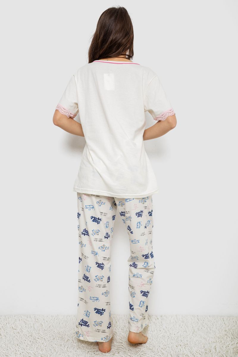 ФОТО КАРТИНКИ ЗОБРАЖЕННЯ Жіноча піжама з принтом ANDI 243R903059 XXXL Молочний РОЗДРІБ ОПТ ГУРТ ГУРТОМ ОПТОМ! З ЄВРОПИ! ЯКІСТЬ! Купити Львів Характеристики Ціна Оплата Доставка "БОГОДАР" ІНТЕРНЕТ-МАГАЗИН Огляд Рейтинг Порівняння Як вибрати Якісний