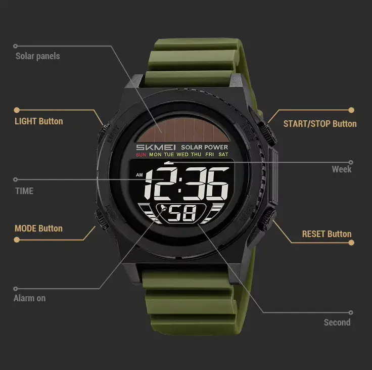 ФОТО КАРТИНКИ ЗОБРАЖЕННЯ Годинник наручний SKMEI 2358AG, ARMY GREEN, Solar Power, 11462 РОЗДРІБ ОПТ ГУРТ ГУРТОМ ОПТОМ! З ЄВРОПИ! ЯКІСТЬ! Купити Львів Характеристики Ціна Оплата Доставка "БОГОДАР" ІНТЕРНЕТ-МАГАЗИН Огляд Рейтинг Порівняння Як вибрати Якісний