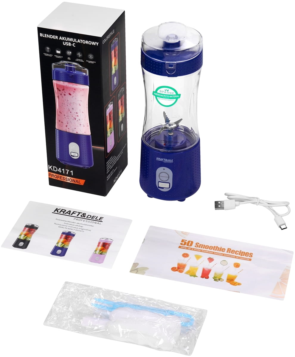 ФОТО КАРТИНКИ ЗОБРАЖЕННЯ Blender akumulatorowy USB-C 380ml / 2x3000mAh KD4171 РОЗДРІБ ОПТ ГУРТ ГУРТОМ ОПТОМ! З ЄВРОПИ! ЯКІСТЬ! Купити Львів Характеристики Ціна Оплата Доставка "БОГОДАР" ІНТЕРНЕТ-МАГАЗИН Огляд Рейтинг Порівняння Як вибрати Якісний
