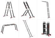 ФОТО КАРТИНКИ ЗОБРАЖЕННЯ Драбина багатофункціональна трансформер 4 секції / 4 сходинки, сталевий профіль, 4450 мм, 150 кг INTERTOOL LT-0024 РОЗДРІБ ОПТ ГУРТ ГУРТОМ ОПТОМ! З ЄВРОПИ! ЯКІСТЬ! Купити Львів Характеристики Ціна Оплата Доставка "БОГОДАР" ІНТЕРНЕТ-МАГАЗИН Огляд Рейтинг Порівняння Як вибрати Якісний