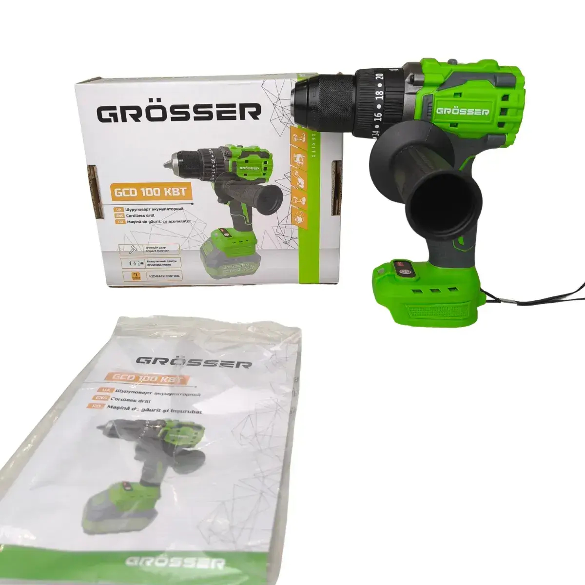 ФОТО КАРТИНКИ ЗОБРАЖЕННЯ Професійний шуруповерт акумуляторний Grosser GCD 100KBT : без АКБ, 100Нм (G0263) РОЗДРІБ ОПТ ГУРТ ГУРТОМ ОПТОМ! З ЄВРОПИ! ЯКІСТЬ! Купити Львів Характеристики Ціна Оплата Доставка "БОГОДАР" ІНТЕРНЕТ-МАГАЗИН Огляд Рейтинг Порівняння Як вибрати Якісний