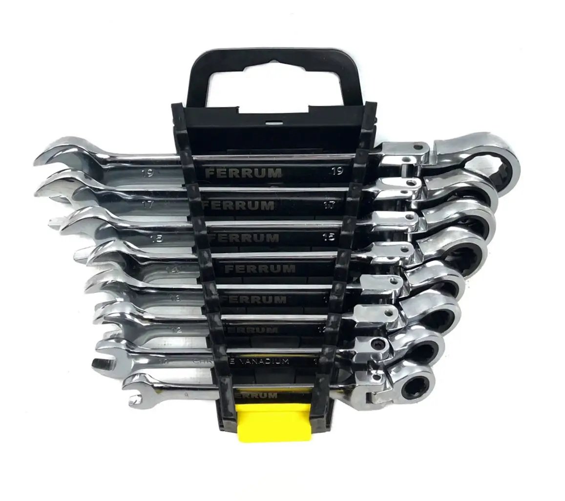 ФОТО КАРТИНКИ ЗОБРАЖЕННЯ Набір ключів ріжково-накидних із тріскачкою Ferrum од. (8-19) РОЗДРІБ ОПТ ГУРТ ГУРТОМ ОПТОМ! З ЄВРОПИ! ЯКІСТЬ! Купити Львів Характеристики Ціна Оплата Доставка "БОГОДАР" ІНТЕРНЕТ-МАГАЗИН Огляд Рейтинг Порівняння Як вибрати Якісний