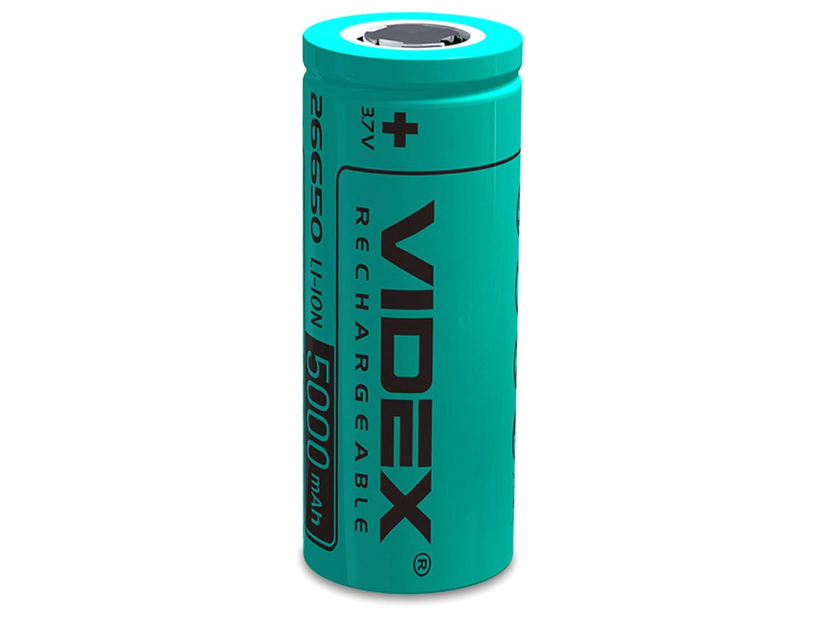 ФОТО КАРТИНКИ ЗОБРАЖЕННЯ Акумулятор 20 штук VIDEX 26650 5000 mAh Li-Ion 3.7V 20A (30A) без захисту високострумовий Літій-Іонний ORIGINAL РОЗДРІБ ОПТ ГУРТ ГУРТОМ ОПТОМ! З ЄВРОПИ! ЯКІСТЬ! Купити Львів Характеристики Ціна Оплата Доставка "БОГОДАР" ІНТЕРНЕТ-МАГАЗИН Огляд Рейтинг Порівняння Як вибрати Якісний