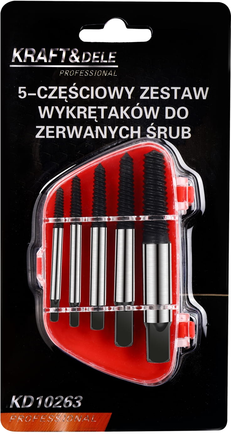 ФОТО КАРТИНКИ ЗОБРАЖЕННЯ Wykrętaki do zerwanych śrub 5 el. KD10263 РОЗДРІБ ОПТ ГУРТ ГУРТОМ ОПТОМ! З ЄВРОПИ! ЯКІСТЬ! Купити Львів Характеристики Ціна Оплата Доставка "БОГОДАР" ІНТЕРНЕТ-МАГАЗИН Огляд Рейтинг Порівняння Як вибрати Якісний