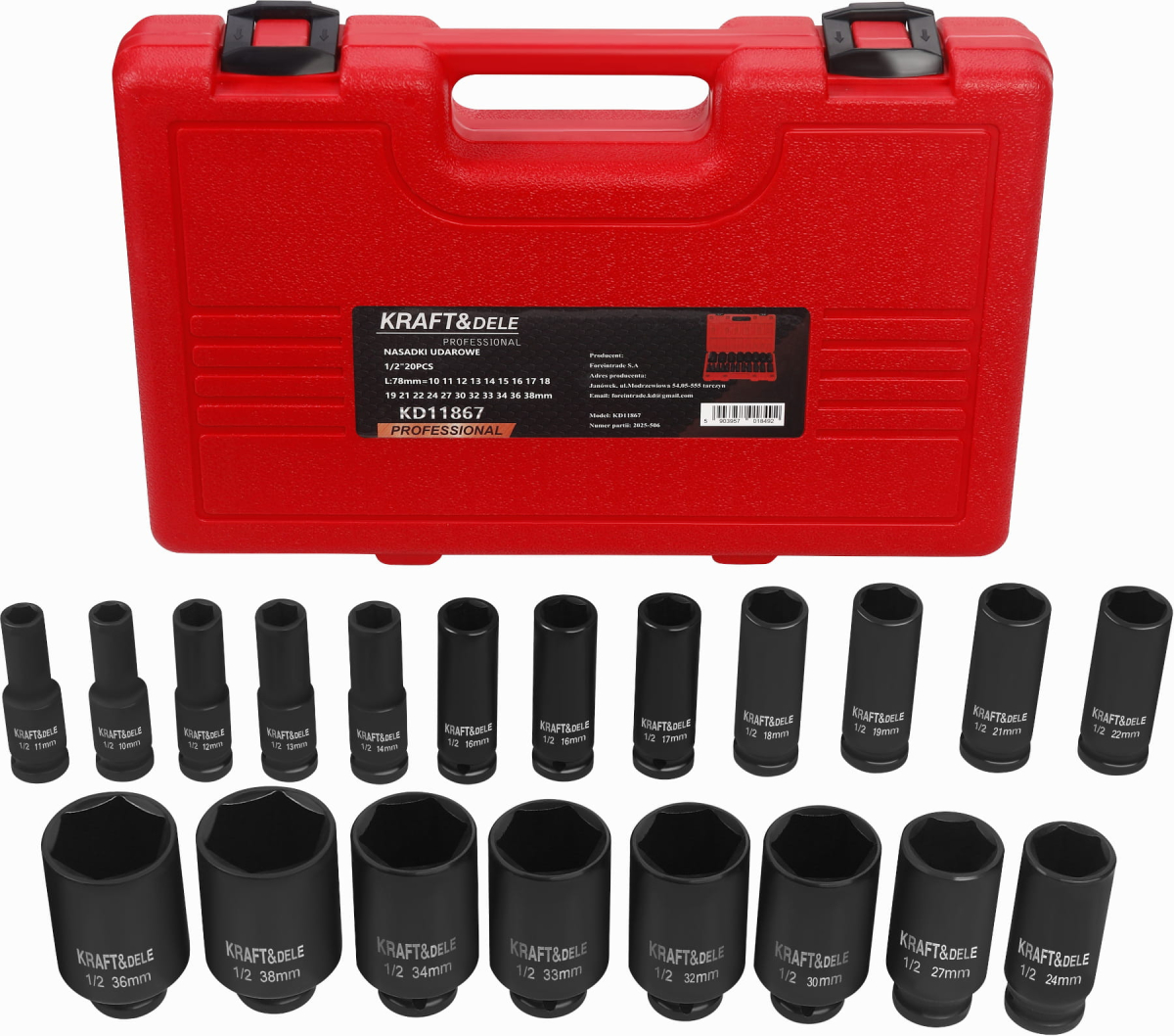 ФОТО КАРТИНКИ ЗОБРАЖЕННЯ Nasadki udarowe 1/2" 20 szt KD11867 РОЗДРІБ ОПТ ГУРТ ГУРТОМ ОПТОМ! З ЄВРОПИ! ЯКІСТЬ! Купити Львів Характеристики Ціна Оплата Доставка "БОГОДАР" ІНТЕРНЕТ-МАГАЗИН Огляд Рейтинг Порівняння Як вибрати Якісний