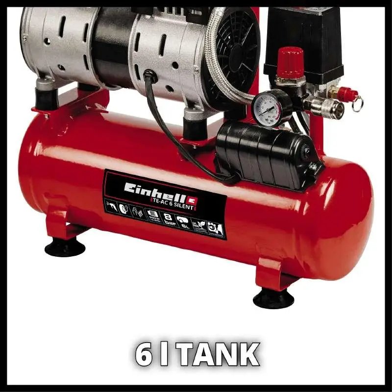 ФОТО КАРТИНКИ ЗОБРАЖЕННЯ Компресор EINHELL TE-AC 110/6 Silent Plus (4020600) РОЗДРІБ ОПТ ГУРТ ГУРТОМ ОПТОМ! З ЄВРОПИ! ЯКІСТЬ! Купити Львів Характеристики Ціна Оплата Доставка "БОГОДАР" ІНТЕРНЕТ-МАГАЗИН Огляд Рейтинг Порівняння Як вибрати Якісний