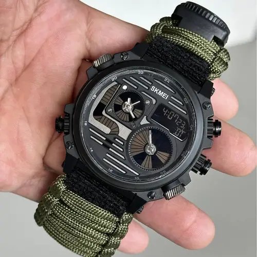 ФОТО КАРТИНКИ ЗОБРАЖЕННЯ Годинник наручний 2202AG SKMEI PARACORD, ARMY GREEN, Compass, термометр, свисток, кресало, 10347 РОЗДРІБ ОПТ ГУРТ ГУРТОМ ОПТОМ! З ЄВРОПИ! ЯКІСТЬ! Купити Львів Характеристики Ціна Оплата Доставка "БОГОДАР" ІНТЕРНЕТ-МАГАЗИН Огляд Рейтинг Порівняння Як вибрати Якісний
