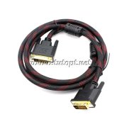 ФОТО КАРТИНКИ ЗОБРАЖЕННЯ Кабель DVI на DVI 1.5м 1.4V Тканинна обплетення РОЗДРІБ ОПТ ГУРТ ГУРТОМ ОПТОМ! З ЄВРОПИ! ЯКІСТЬ! Купити Львів Характеристики Ціна Оплата Доставка "БОГОДАР" ІНТЕРНЕТ-МАГАЗИН Огляд Рейтинг Порівняння Як вибрати Якісний