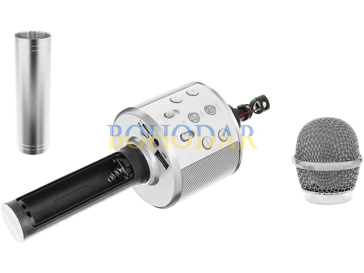 ФОТО КАРТИНКИ ЗОБРАЖЕННЯ Мікрофон-караоке з колонкою HANDHELD KTV WS-858 сірий SD USB LED BLUETOOTH 4.0 Android/IOS (Apple, iPhone) акумулятор Польща! РОЗДРІБ ОПТ ГУРТ ГУРТОМ ОПТОМ! З ЄВРОПИ! ЯКІСТЬ! Купити Львів Характеристики Ціна Оплата Доставка "БОГОДАР" ІНТЕРНЕТ-МАГАЗИН Огляд Рейтинг Порівняння Як вибрати Якісний
