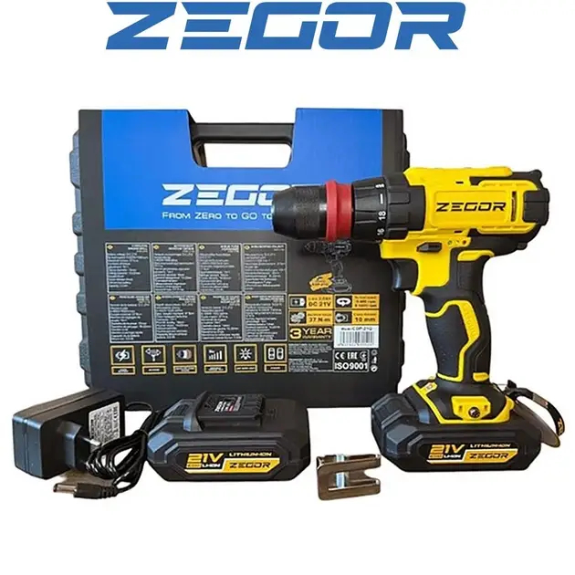 ФОТО КАРТИНКИ ЗОБРАЖЕННЯ Акумуляторний шуруповерт ZEGOR CDP-21Q DFR знімний патрон (акум 2шт-21V 2.0Ah і зарядка) РОЗДРІБ ОПТ ГУРТ ГУРТОМ ОПТОМ! З ЄВРОПИ! ЯКІСТЬ! Купити Львів Характеристики Ціна Оплата Доставка "БОГОДАР" ІНТЕРНЕТ-МАГАЗИН Огляд Рейтинг Порівняння Як вибрати Якісний