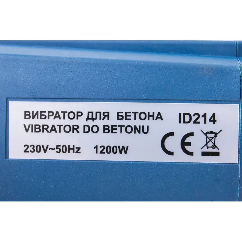 ФОТО КАРТИНКИ ЗОБРАЖЕННЯ Вібратор глибинний для бетону EUROCRAFT ID214 - 2м РОЗДРІБ ОПТ ГУРТ ГУРТОМ ОПТОМ! З ЄВРОПИ! ЯКІСТЬ! Купити Львів Характеристики Ціна Оплата Доставка "БОГОДАР" ІНТЕРНЕТ-МАГАЗИН Огляд Рейтинг Порівняння Як вибрати Якісний