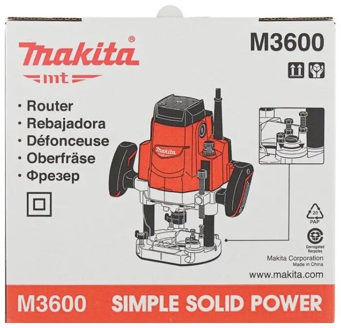 ФОТО КАРТИНКИ ЗОБРАЖЕННЯ Електричний ручний столярний фрезер по дереву MAKITA M3600 : 1650 Вт, 12 цанга, 22000 об/хв електрофрезер РОЗДРІБ ОПТ ГУРТ ГУРТОМ ОПТОМ! З ЄВРОПИ! ЯКІСТЬ! Купити Львів Характеристики Ціна Оплата Доставка "БОГОДАР" ІНТЕРНЕТ-МАГАЗИН Огляд Рейтинг Порівняння Як вибрати Якісний