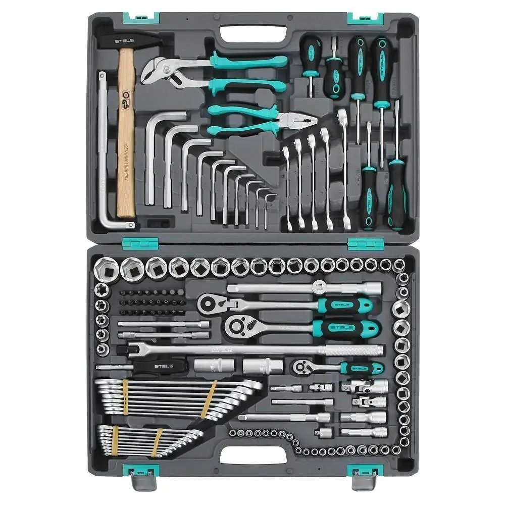 ФОТО КАРТИНКИ ЗОБРАЖЕННЯ Професійний універсальний набір ручного інструменту STELS 142шт. посилений кейс, набір ключів для авто і дому 14107 РОЗДРІБ ОПТ ГУРТ ГУРТОМ ОПТОМ! З ЄВРОПИ! ЯКІСТЬ! Купити Львів Характеристики Ціна Оплата Доставка "БОГОДАР" ІНТЕРНЕТ-МАГАЗИН Огляд Рейтинг Порівняння Як вибрати Якісний