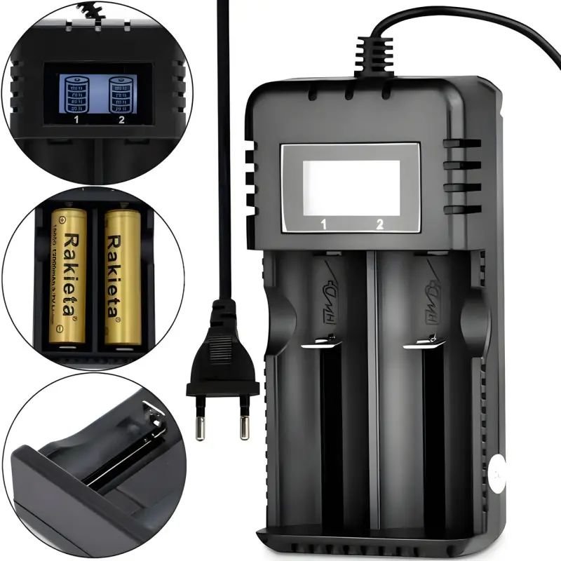 ФОТО КАРТИНКИ ЗОБРАЖЕННЯ GH HD-8991A Зарядний пристрій універсальний LCD екран 220V 2.4A для акумуляторів Li-Ion 2x14500/16340/18650/21700/26650 і т.п. Польща! РОЗДРІБ ОПТ ГУРТ ГУРТОМ ОПТОМ! З ЄВРОПИ! ЯКІСТЬ! Купити Львів Характеристики Ціна Оплата Доставка "БОГОДАР" ІНТЕРНЕТ-МАГАЗИН Огляд Рейтинг Порівняння Як вибрати Якісний