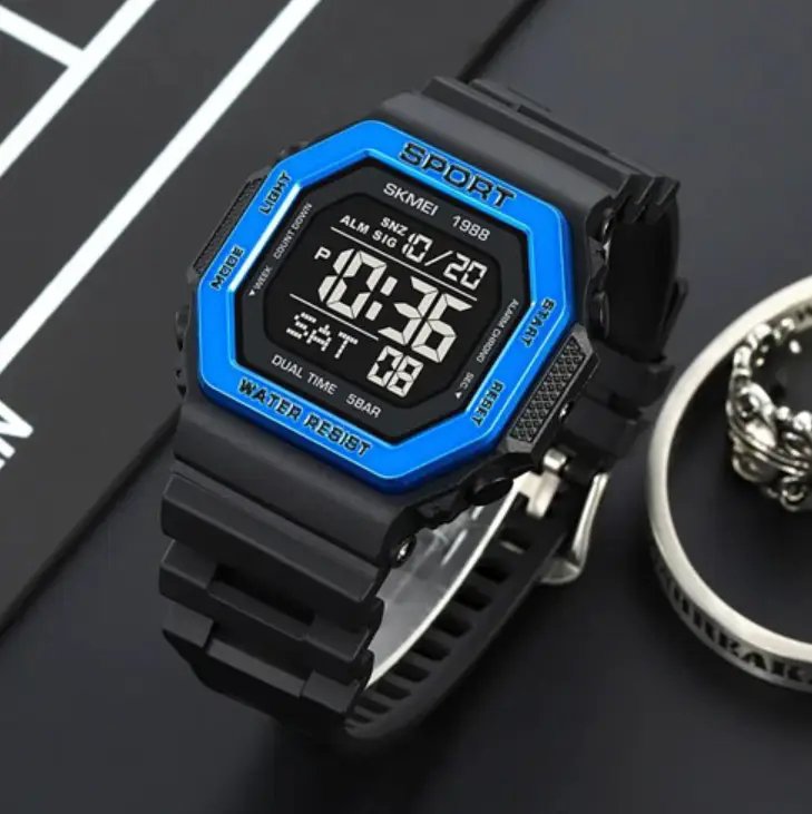 ФОТО КАРТИНКИ ЗОБРАЖЕННЯ Годинник наручний 1988BU SKMEI, BLUE, 10283 РОЗДРІБ ОПТ ГУРТ ГУРТОМ ОПТОМ! З ЄВРОПИ! ЯКІСТЬ! Купити Львів Характеристики Ціна Оплата Доставка "БОГОДАР" ІНТЕРНЕТ-МАГАЗИН Огляд Рейтинг Порівняння Як вибрати Якісний