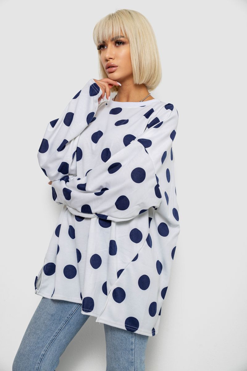 ФОТО КАРТИНКИ ЗОБРАЖЕННЯ Світшот жіночий в горох AGER 257R332-1 5XL-6XL Молочний РОЗДРІБ ОПТ ГУРТ ГУРТОМ ОПТОМ! З ЄВРОПИ! ЯКІСТЬ! Купити Львів Характеристики Ціна Оплата Доставка "БОГОДАР" ІНТЕРНЕТ-МАГАЗИН Огляд Рейтинг Порівняння Як вибрати Якісний