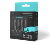 ФОТО КАРТИНКИ ЗОБРАЖЕННЯ Зарядний пристрій 4x18650/від USB/VIDEX N401 РОЗДРІБ ОПТ ГУРТ ГУРТОМ ОПТОМ! З ЄВРОПИ! ЯКІСТЬ! Купити Львів Характеристики Ціна Оплата Доставка "БОГОДАР" ІНТЕРНЕТ-МАГАЗИН Огляд Рейтинг Порівняння Як вибрати Якісний