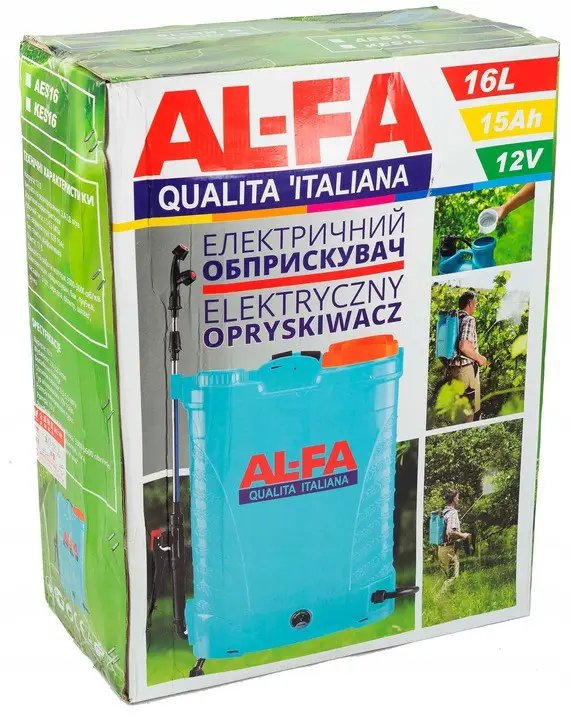 ФОТО КАРТИНКИ ЗОБРАЖЕННЯ Садовий обприскувач акумуляторний (електричний) AL-FA 16л ранцевий РОЗДРІБ ОПТ ГУРТ ГУРТОМ ОПТОМ! З ЄВРОПИ! ЯКІСТЬ! Купити Львів Характеристики Ціна Оплата Доставка "БОГОДАР" ІНТЕРНЕТ-МАГАЗИН Огляд Рейтинг Порівняння Як вибрати Якісний