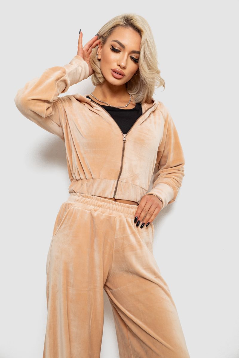 ФОТО КАРТИНКИ ЗОБРАЖЕННЯ Спортивний костюм жіночий велюровий AGER 257R4125 S-M Бежевий РОЗДРІБ ОПТ ГУРТ ГУРТОМ ОПТОМ! З ЄВРОПИ! ЯКІСТЬ! Купити Львів Характеристики Ціна Оплата Доставка "БОГОДАР" ІНТЕРНЕТ-МАГАЗИН Огляд Рейтинг Порівняння Як вибрати Якісний