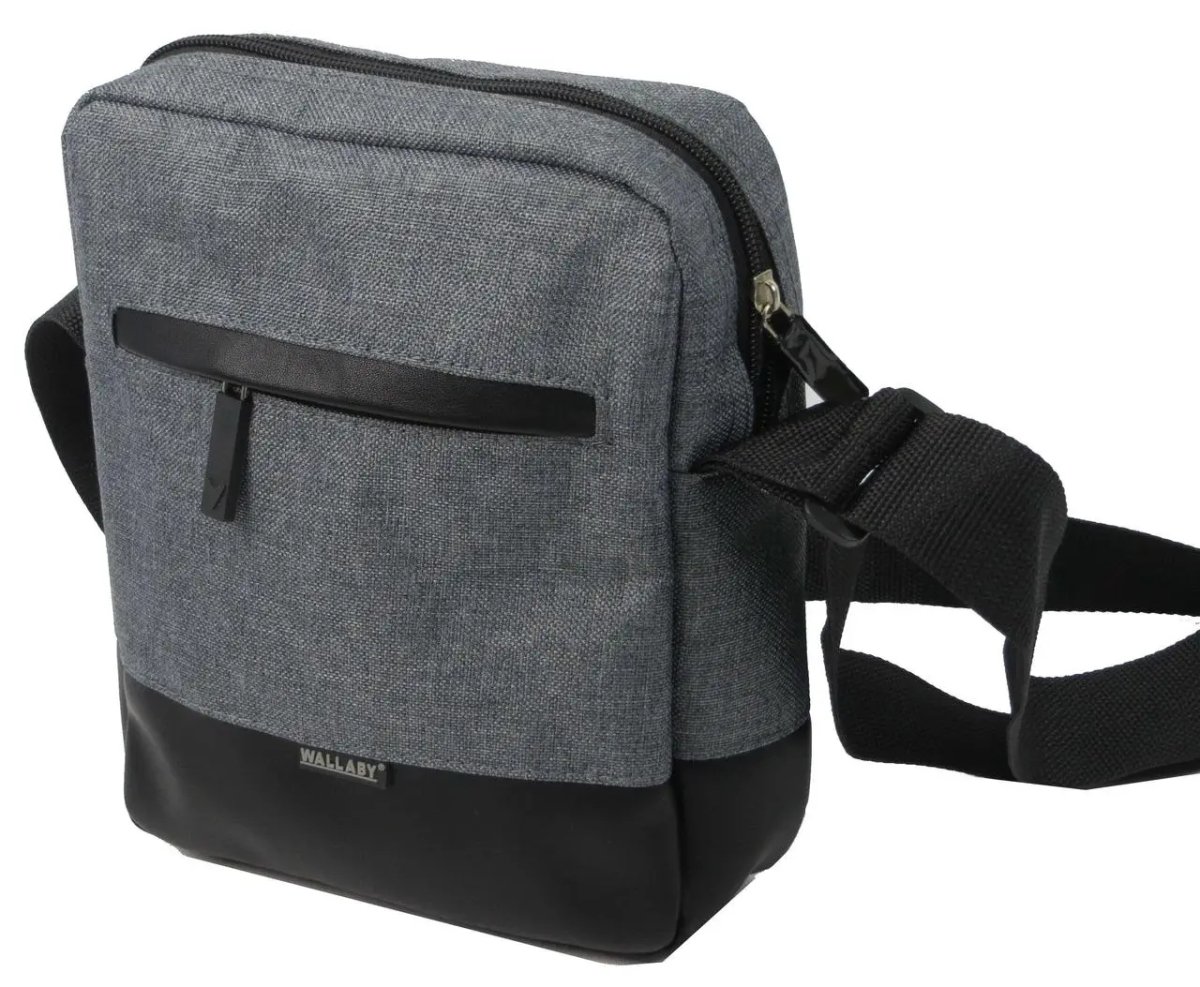 ФОТО КАРТИНКИ ЗОБРАЖЕННЯ Тканинна чоловіча сумка WALLABY сіра 2423 grey РОЗДРІБ ОПТ ГУРТ ГУРТОМ ОПТОМ! З ЄВРОПИ! ЯКІСТЬ! Купити Львів Характеристики Ціна Оплата Доставка "БОГОДАР" ІНТЕРНЕТ-МАГАЗИН Огляд Рейтинг Порівняння Як вибрати Якісний
