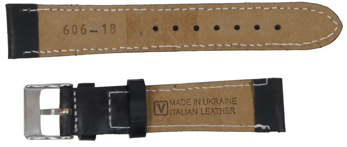 ФОТО КАРТИНКИ ЗОБРАЖЕННЯ Шкіряний ремінець для годинника MYKHAIL IKHTYAR Ш18 мм чорний S606-18S Black РОЗДРІБ ОПТ ГУРТ ГУРТОМ ОПТОМ! З ЄВРОПИ! ЯКІСТЬ! Купити Львів Характеристики Ціна Оплата Доставка "БОГОДАР" ІНТЕРНЕТ-МАГАЗИН Огляд Рейтинг Порівняння Як вибрати Якісний