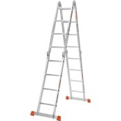 ФОТО КАРТИНКИ ЗОБРАЖЕННЯ Драбина-трансформер алюмінієва 4 секції / 4 сходинки BLUETOOLS : 4.70 м, 150кг (160-9013) РОЗДРІБ ОПТ ГУРТ ГУРТОМ ОПТОМ! З ЄВРОПИ! ЯКІСТЬ! Купити Львів Характеристики Ціна Оплата Доставка "БОГОДАР" ІНТЕРНЕТ-МАГАЗИН Огляд Рейтинг Порівняння Як вибрати Якісний
