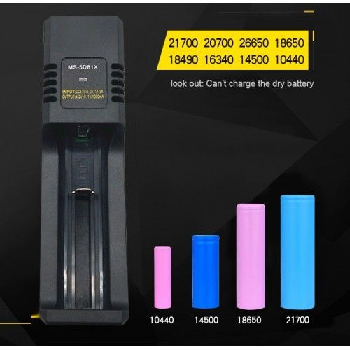 ФОТО КАРТИНКИ ЗОБРАЖЕННЯ CHARGER MS-5D81X Зарядний пристрій універсальний USB 1A для акумуляторів Li-Ion на 1x слот 14500/16340/18650/21700/26650 і т.п. Польща! РОЗДРІБ ОПТ ГУРТ ГУРТОМ ОПТОМ! З ЄВРОПИ! ЯКІСТЬ! Купити Львів Характеристики Ціна Оплата Доставка "БОГОДАР" ІНТЕРНЕТ-МАГАЗИН Огляд Рейтинг Порівняння Як вибрати Якісний