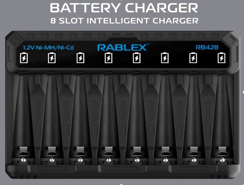ФОТО КАРТИНКИ ЗОБРАЖЕННЯ RABLEX RB428 Зарядний пристрій універсальний USB Type-C 2A для акумуляторів Ni-MH/Ni-CD 8xAA/AAA Польща! РОЗДРІБ ОПТ ГУРТ ГУРТОМ ОПТОМ! З ЄВРОПИ! ЯКІСТЬ! Купити Львів Характеристики Ціна Оплата Доставка "БОГОДАР" ІНТЕРНЕТ-МАГАЗИН Огляд Рейтинг Порівняння Як вибрати Якісний
