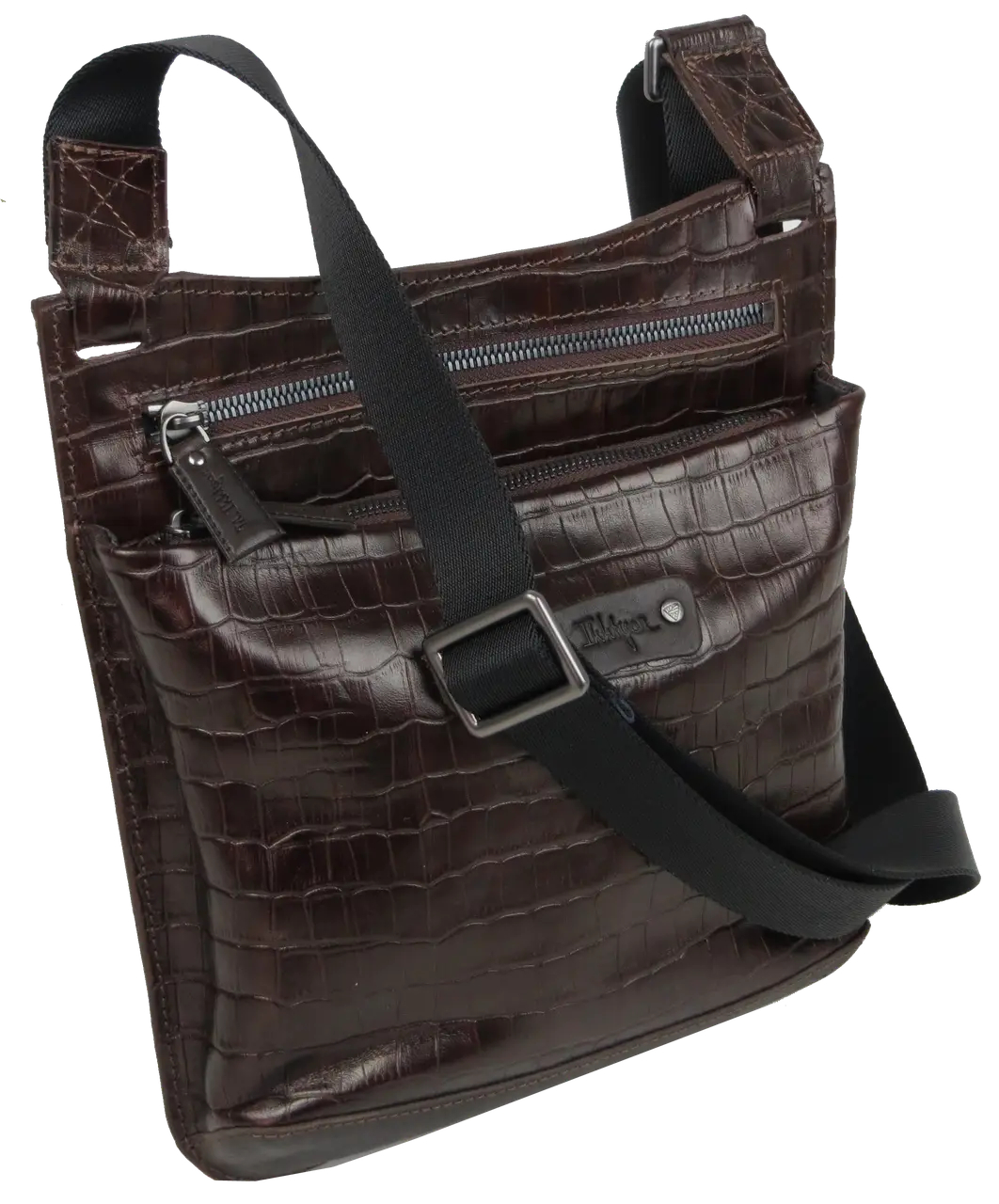 ФОТО КАРТИНКИ ЗОБРАЖЕННЯ Чоловіча шкіряна наплічна сумка MYKHAIL IKHTYAR коричнева 45041 croco brown РОЗДРІБ ОПТ ГУРТ ГУРТОМ ОПТОМ! З ЄВРОПИ! ЯКІСТЬ! Купити Львів Характеристики Ціна Оплата Доставка "БОГОДАР" ІНТЕРНЕТ-МАГАЗИН Огляд Рейтинг Порівняння Як вибрати Якісний