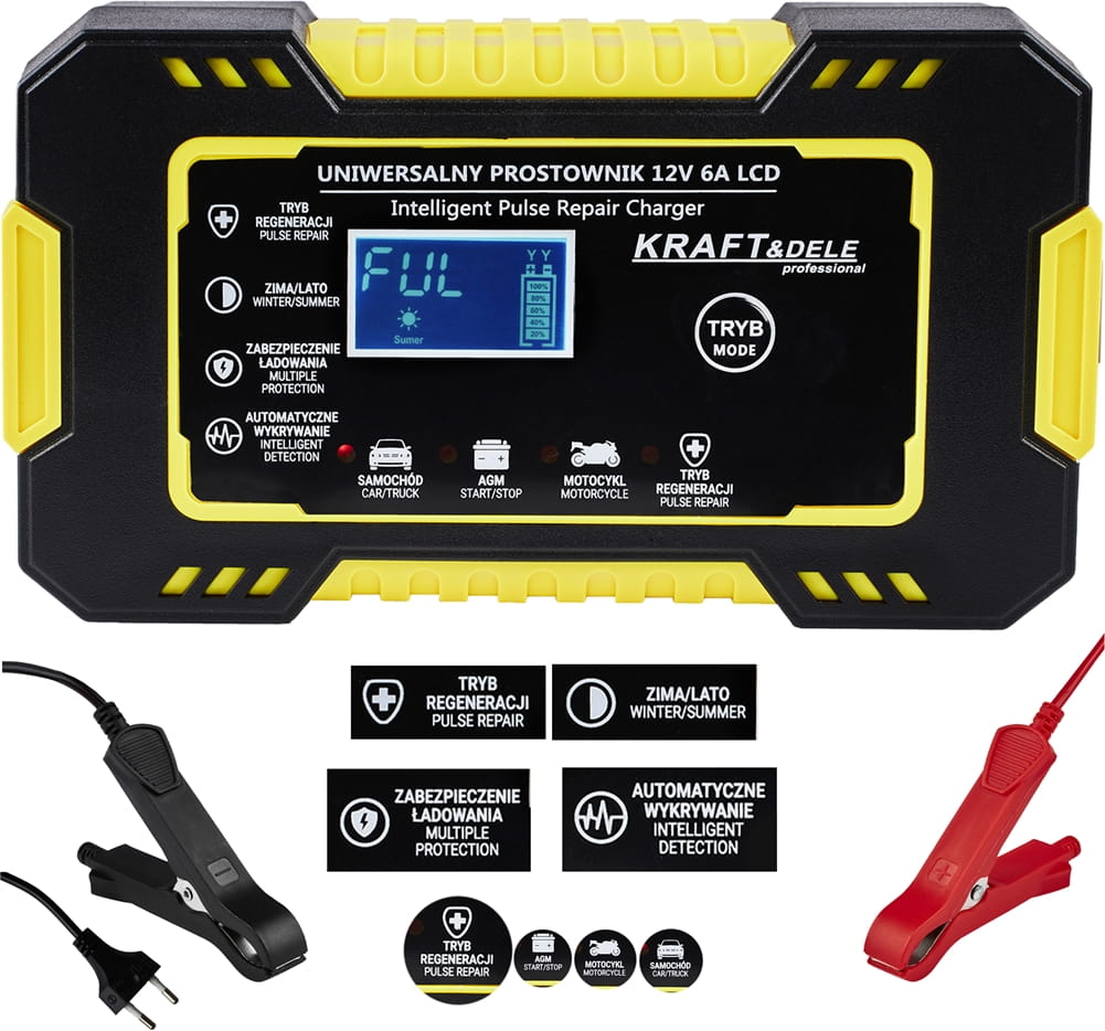 ФОТО КАРТИНКИ ЗОБРАЖЕННЯ Automatyczny prostownik akumulatorowy LCD 12V / 6A KD1290 РОЗДРІБ ОПТ ГУРТ ГУРТОМ ОПТОМ! З ЄВРОПИ! ЯКІСТЬ! Купити Львів Характеристики Ціна Оплата Доставка "БОГОДАР" ІНТЕРНЕТ-МАГАЗИН Огляд Рейтинг Порівняння Як вибрати Якісний
