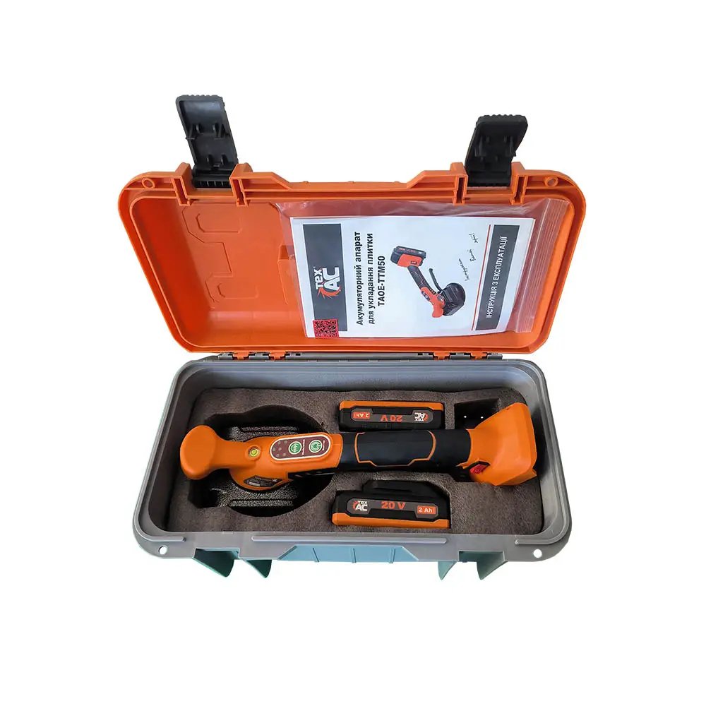 ФОТО КАРТИНКИ ЗОБРАЖЕННЯ Потужна акумуляторна вібраційна присоска для усадки плитки TEX.AC TAOE-TTM50 : з АКБ 2-шт 20 V 2.0 Ah + ЗП, навантаження 50кг РОЗДРІБ ОПТ ГУРТ ГУРТОМ ОПТОМ! З ЄВРОПИ! ЯКІСТЬ! Купити Львів Характеристики Ціна Оплата Доставка "БОГОДАР" ІНТЕРНЕТ-МАГАЗИН Огляд Рейтинг Порівняння Як вибрати Якісний