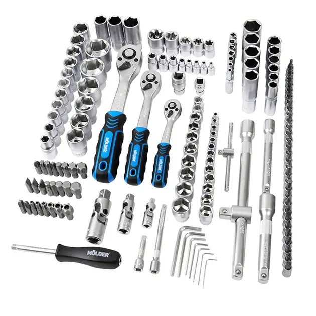 ФОТО КАРТИНКИ ЗОБРАЖЕННЯ Професійний набір інструментів в кейсі MOLDER 1/2", 1/4", 3/8" 72Т, CR-V, 151од. (MT60151) РОЗДРІБ ОПТ ГУРТ ГУРТОМ ОПТОМ! З ЄВРОПИ! ЯКІСТЬ! Купити Львів Характеристики Ціна Оплата Доставка "БОГОДАР" ІНТЕРНЕТ-МАГАЗИН Огляд Рейтинг Порівняння Як вибрати Якісний