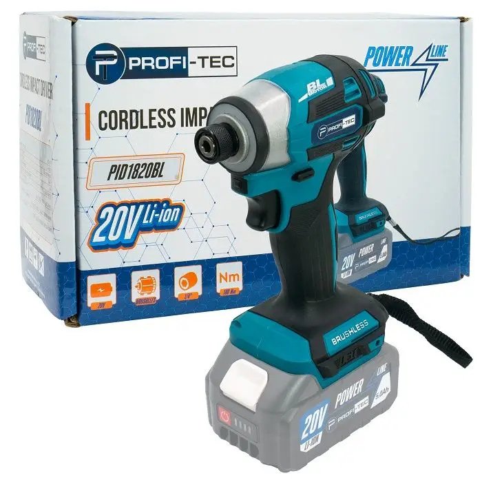 ФОТО КАРТИНКИ ЗОБРАЖЕННЯ Потужний акумуляторний імпульсний гвинтоверт PROFI-TEC PID1820BL POWERLINE: без АКБ, 180 Нм РОЗДРІБ ОПТ ГУРТ ГУРТОМ ОПТОМ! З ЄВРОПИ! ЯКІСТЬ! Купити Львів Характеристики Ціна Оплата Доставка "БОГОДАР" ІНТЕРНЕТ-МАГАЗИН Огляд Рейтинг Порівняння Як вибрати Якісний