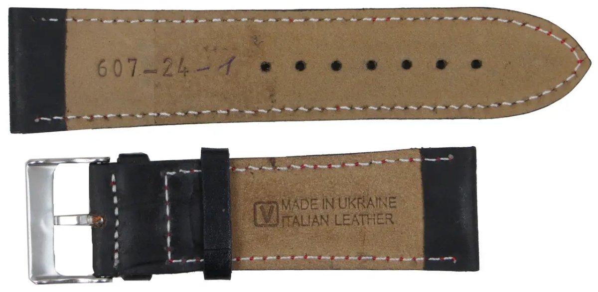 ФОТО КАРТИНКИ ЗОБРАЖЕННЯ Шкіряний ремінець для годинника під крокодила MYKHAIL IKHTYAR Ш24 мм чорний S607-24-1S black РОЗДРІБ ОПТ ГУРТ ГУРТОМ ОПТОМ! З ЄВРОПИ! ЯКІСТЬ! Купити Львів Характеристики Ціна Оплата Доставка "БОГОДАР" ІНТЕРНЕТ-МАГАЗИН Огляд Рейтинг Порівняння Як вибрати Якісний