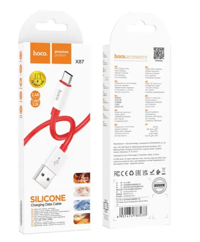 ФОТО КАРТИНКИ ЗОБРАЖЕННЯ Кабель USB HOCO X87 Magic silicone MicroUSB РОЗДРІБ ОПТ ГУРТ ГУРТОМ ОПТОМ! З ЄВРОПИ! ЯКІСТЬ! Купити Львів Характеристики Ціна Оплата Доставка "БОГОДАР" ІНТЕРНЕТ-МАГАЗИН Огляд Рейтинг Порівняння Як вибрати Якісний