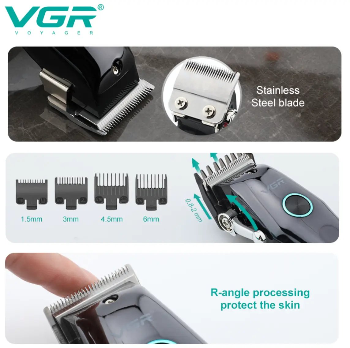 ФОТО КАРТИНКИ ЗОБРАЖЕННЯ Машинка для стриження VGR V-969 РОЗДРІБ ОПТ ГУРТ ГУРТОМ ОПТОМ! З ЄВРОПИ! ЯКІСТЬ! Купити Львів Характеристики Ціна Оплата Доставка "БОГОДАР" ІНТЕРНЕТ-МАГАЗИН Огляд Рейтинг Порівняння Як вибрати Якісний