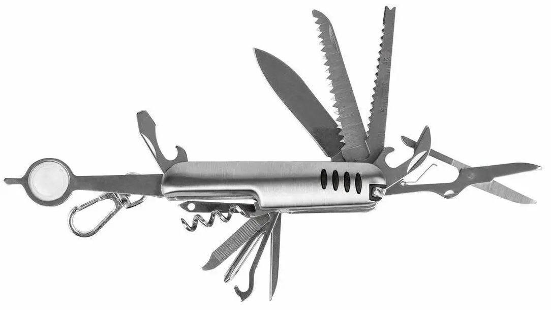 ФОТО КАРТИНКИ ЗОБРАЖЕННЯ Багатофункціональний туристичний ніж 17 функцій із чохлом Crivit Essentials IAN376432 РОЗДРІБ ОПТ ГУРТ ГУРТОМ ОПТОМ! З ЄВРОПИ! ЯКІСТЬ! Купити Львів Характеристики Ціна Оплата Доставка "БОГОДАР" ІНТЕРНЕТ-МАГАЗИН Огляд Рейтинг Порівняння Як вибрати Якісний