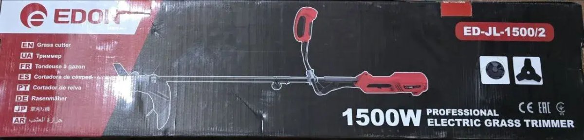 ФОТО КАРТИНКИ ЗОБРАЖЕННЯ Потужній тример електричний садовий для трави EDON ED-JL-1500/2 : 1500 Вт, скошування 380 мм (ED-JL-1500/2) РОЗДРІБ ОПТ ГУРТ ГУРТОМ ОПТОМ! З ЄВРОПИ! ЯКІСТЬ! Купити Львів Характеристики Ціна Оплата Доставка "БОГОДАР" ІНТЕРНЕТ-МАГАЗИН Огляд Рейтинг Порівняння Як вибрати Якісний