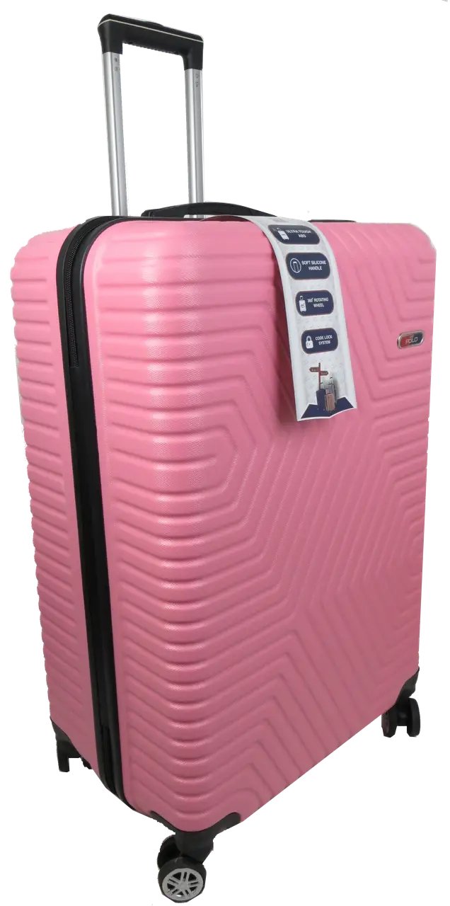 ФОТО КАРТИНКИ ЗОБРАЖЕННЯ Велика пластикова валіза на колесах 115L GD POLO блідо-рожева 60k001 large pale pink РОЗДРІБ ОПТ ГУРТ ГУРТОМ ОПТОМ! З ЄВРОПИ! ЯКІСТЬ! Купити Львів Характеристики Ціна Оплата Доставка "БОГОДАР" ІНТЕРНЕТ-МАГАЗИН Огляд Рейтинг Порівняння Як вибрати Якісний