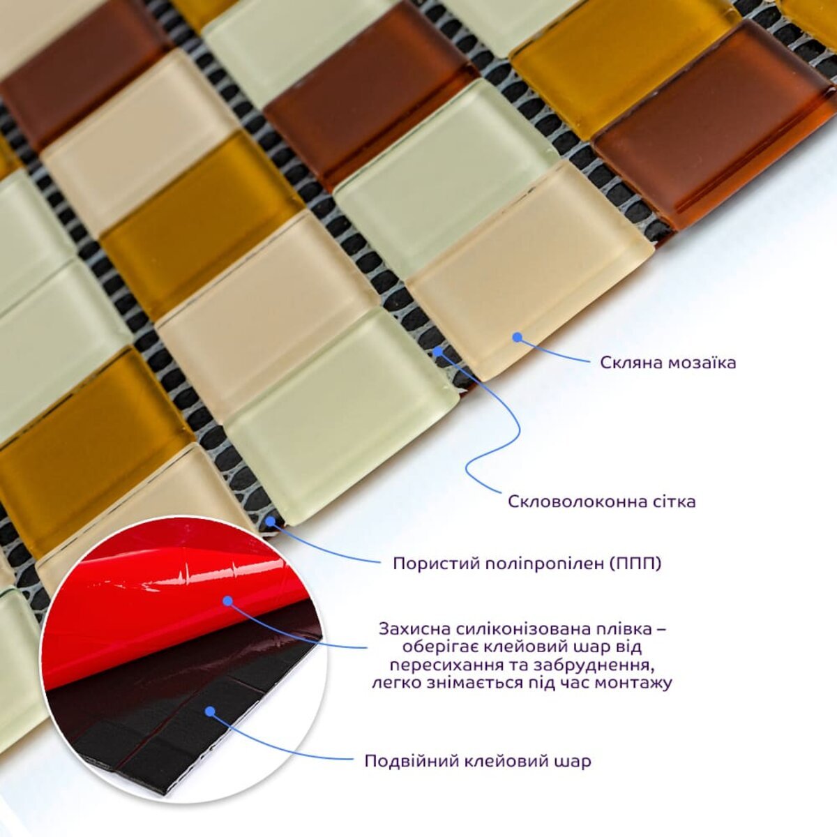 ФОТО КАРТИНКИ ЗОБРАЖЕННЯ Мозаїка з декоративного скла 298х298х4,5мм Коричнева SW-00002363 РОЗДРІБ ОПТ ГУРТ ГУРТОМ ОПТОМ! З ЄВРОПИ! ЯКІСТЬ! Купити Львів Характеристики Ціна Оплата Доставка "БОГОДАР" ІНТЕРНЕТ-МАГАЗИН Огляд Рейтинг Порівняння Як вибрати Якісний