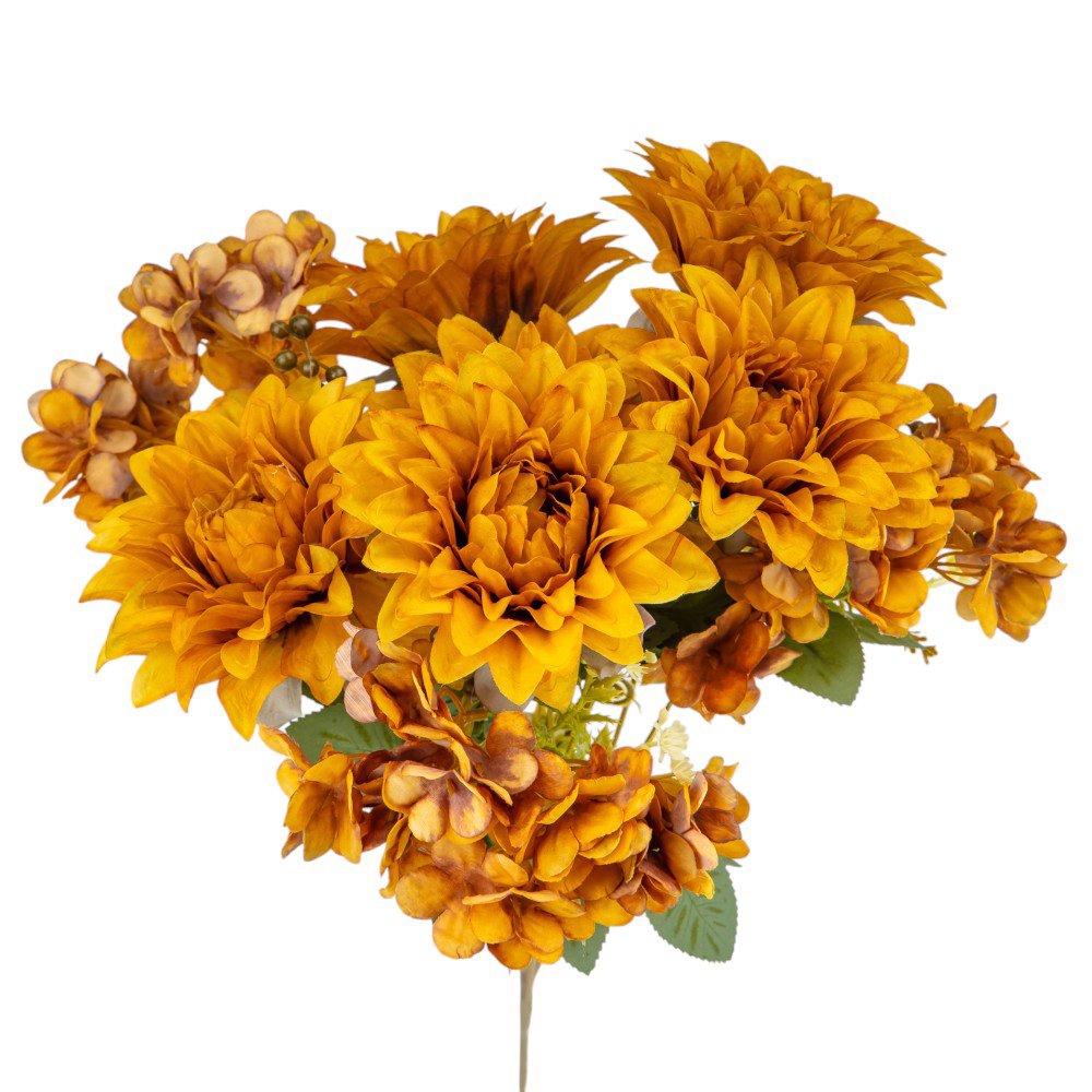 ФОТО КАРТИНКИ ЗОБРАЖЕННЯ Букет “Квітковий ансамбль” (6 жоржин і 3 гортензії), гірчично-жовтий, 45 см BOHODAR 9213-005 РОЗДРІБ ОПТ ГУРТ ГУРТОМ ОПТОМ! З ЄВРОПИ! ЯКІСТЬ! Купити Львів Характеристики Ціна Оплата Доставка "БОГОДАР" ІНТЕРНЕТ-МАГАЗИН Огляд Рейтинг Порівняння Як вибрати Якісний