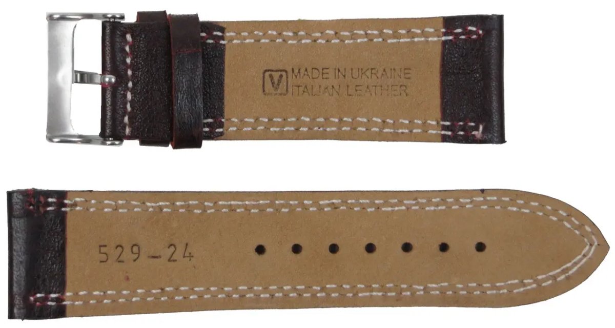 ФОТО КАРТИНКИ ЗОБРАЖЕННЯ Шкіряний ремінець для годинника MYKHAIL IKHTYAR Ш24 мм темно-коричневий S529-24S dark brown РОЗДРІБ ОПТ ГУРТ ГУРТОМ ОПТОМ! З ЄВРОПИ! ЯКІСТЬ! Купити Львів Характеристики Ціна Оплата Доставка "БОГОДАР" ІНТЕРНЕТ-МАГАЗИН Огляд Рейтинг Порівняння Як вибрати Якісний