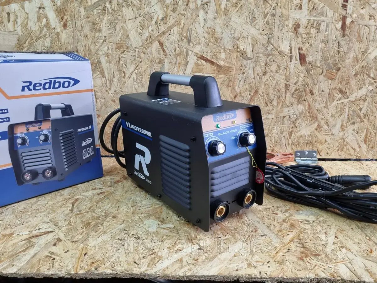 ФОТО КАРТИНКИ ЗОБРАЖЕННЯ Потужний зварювальний інверторний апарат (зварка) REDBO Black-258 : 6.3 кВт, 20 - 258 А, електрод 1.6 - 4.0 мм, вага 6 кг РОЗДРІБ ОПТ ГУРТ ГУРТОМ ОПТОМ! З ЄВРОПИ! ЯКІСТЬ! Купити Львів Характеристики Ціна Оплата Доставка "БОГОДАР" ІНТЕРНЕТ-МАГАЗИН Огляд Рейтинг Порівняння Як вибрати Якісний