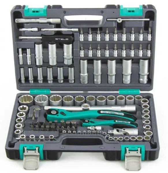 ФОТО КАРТИНКИ ЗОБРАЖЕННЯ Професійний універсальний набір ручного інструменту STELS 109шт. посилений кейс, набір ключів для авто і дому 14122 РОЗДРІБ ОПТ ГУРТ ГУРТОМ ОПТОМ! З ЄВРОПИ! ЯКІСТЬ! Купити Львів Характеристики Ціна Оплата Доставка "БОГОДАР" ІНТЕРНЕТ-МАГАЗИН Огляд Рейтинг Порівняння Як вибрати Якісний