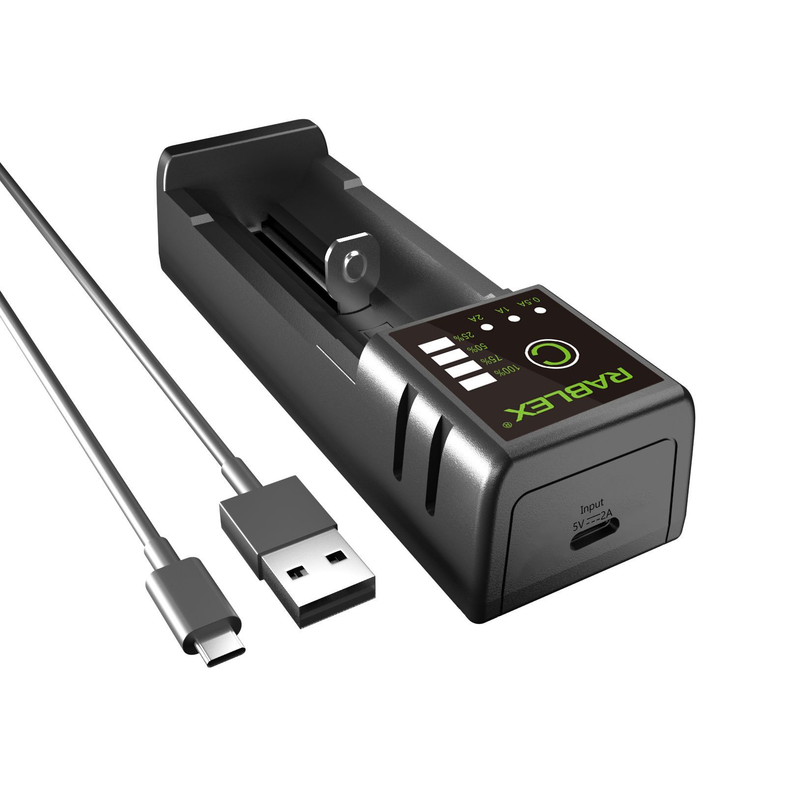 ФОТО КАРТИНКИ ЗОБРАЖЕННЯ RABLEX RB401 Зарядний пристрій універсальний USB Type-C 0.5A/1A/2A для акумуляторів Li-Ion/IMR/Ni-MH/Ni-CD 1x AA/AAA/14500/18650/26650 і т.п. Польща! РОЗДРІБ ОПТ ГУРТ ГУРТОМ ОПТОМ! З ЄВРОПИ! ЯКІСТЬ! Купити Львів Характеристики Ціна Оплата Доставка "БОГОДАР" ІНТЕРНЕТ-МАГАЗИН Огляд Рейтинг Порівняння Як вибрати Якісний