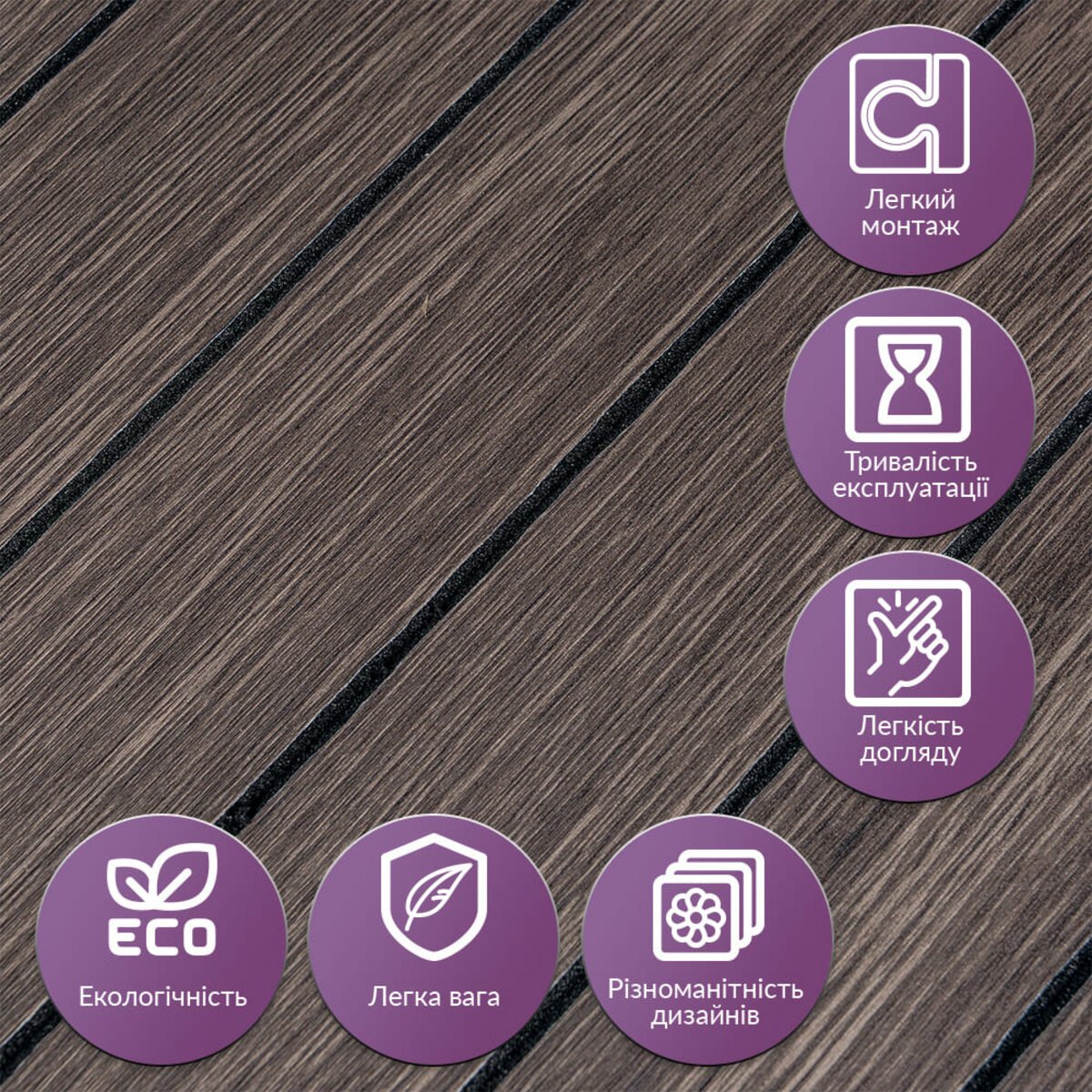 ФОТО КАРТИНКИ ЗОБРАЖЕННЯ Покриття вінілове самоклеюче 3D рейки 600х600х2,8мм Димчастий каштан SW-00002195 РОЗДРІБ ОПТ ГУРТ ГУРТОМ ОПТОМ! З ЄВРОПИ! ЯКІСТЬ! Купити Львів Характеристики Ціна Оплата Доставка "БОГОДАР" ІНТЕРНЕТ-МАГАЗИН Огляд Рейтинг Порівняння Як вибрати Якісний