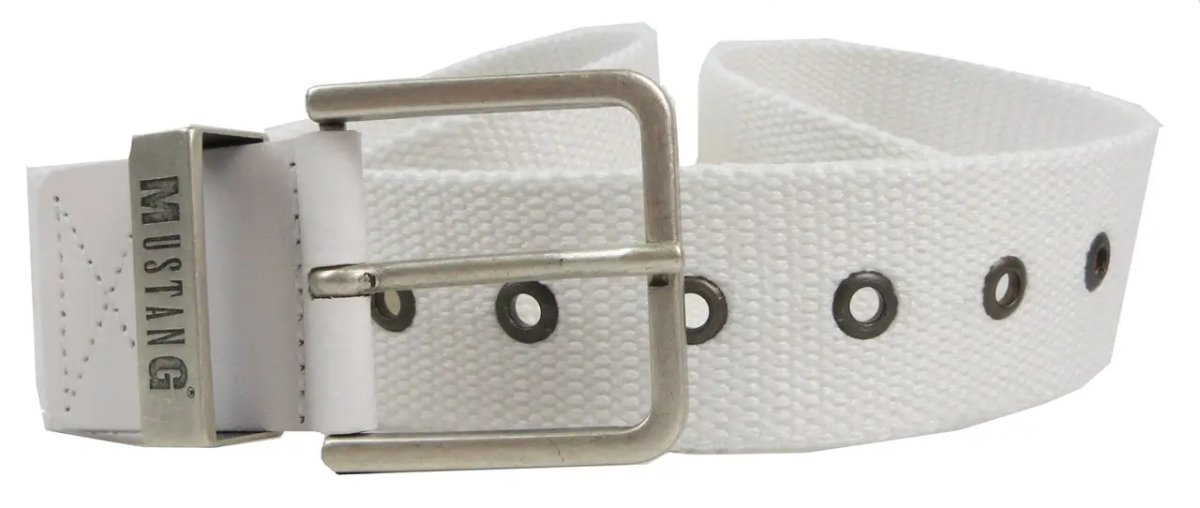 ФОТО КАРТИНКИ ЗОБРАЖЕННЯ Жіночий текстильний ремінь  під джинси MUSTANG, Німеччина білий MG2067B03 white РОЗДРІБ ОПТ ГУРТ ГУРТОМ ОПТОМ! З ЄВРОПИ! ЯКІСТЬ! Купити Львів Характеристики Ціна Оплата Доставка "БОГОДАР" ІНТЕРНЕТ-МАГАЗИН Огляд Рейтинг Порівняння Як вибрати Якісний